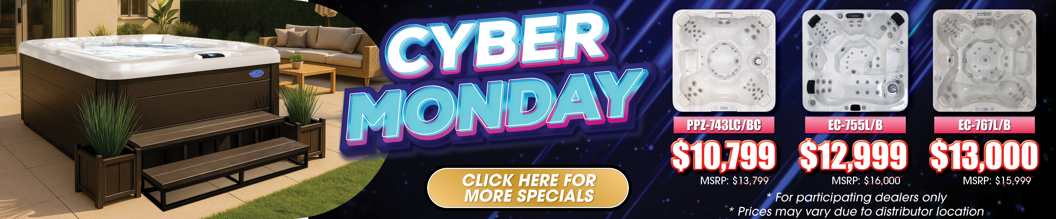 Calspas hot tub being used in a family setting - Caro